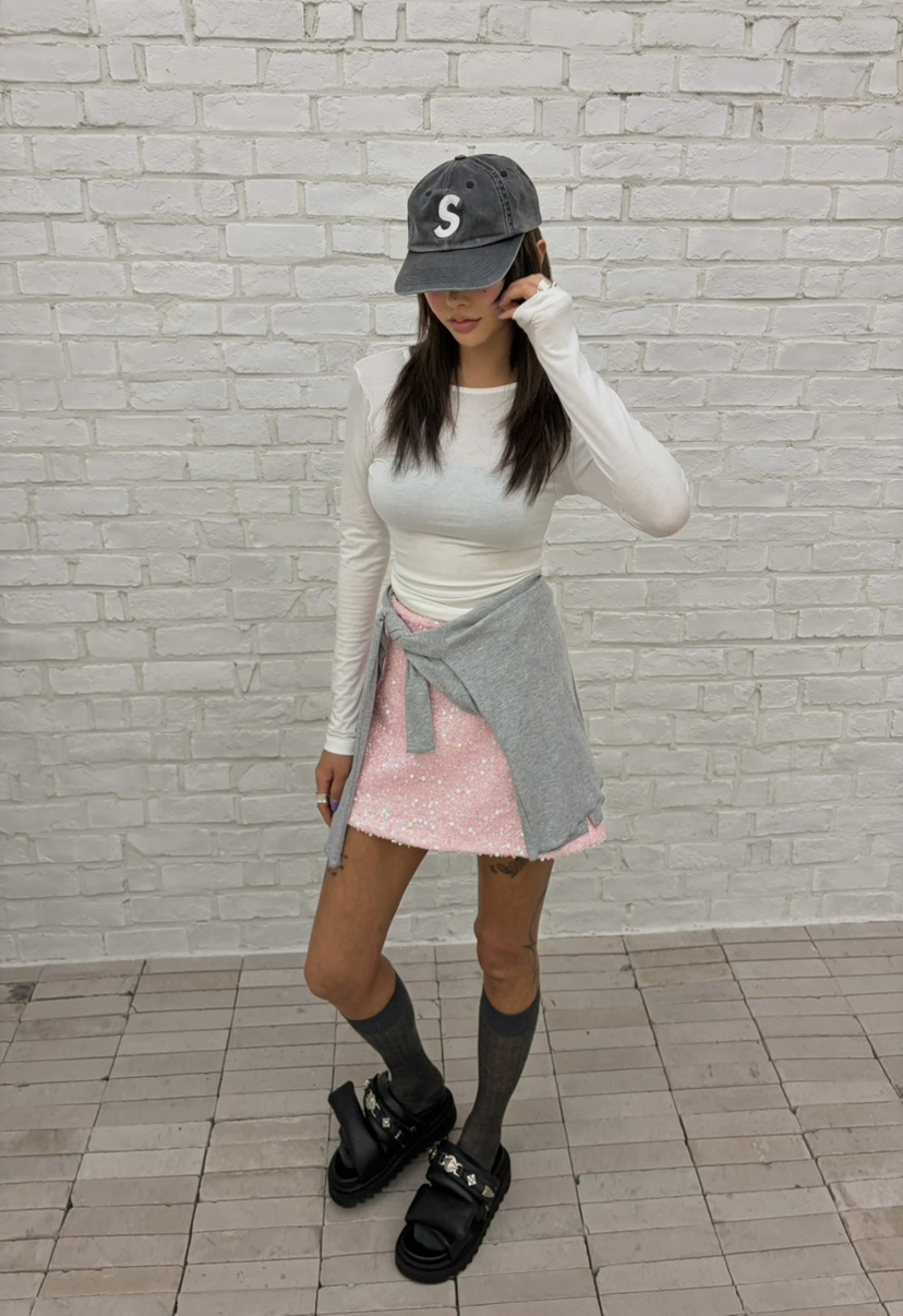 CUCUMBER東大門實拍女士新品推薦真品人氣休閑短裙不含屁簾CUCUMBER短裙圖色2