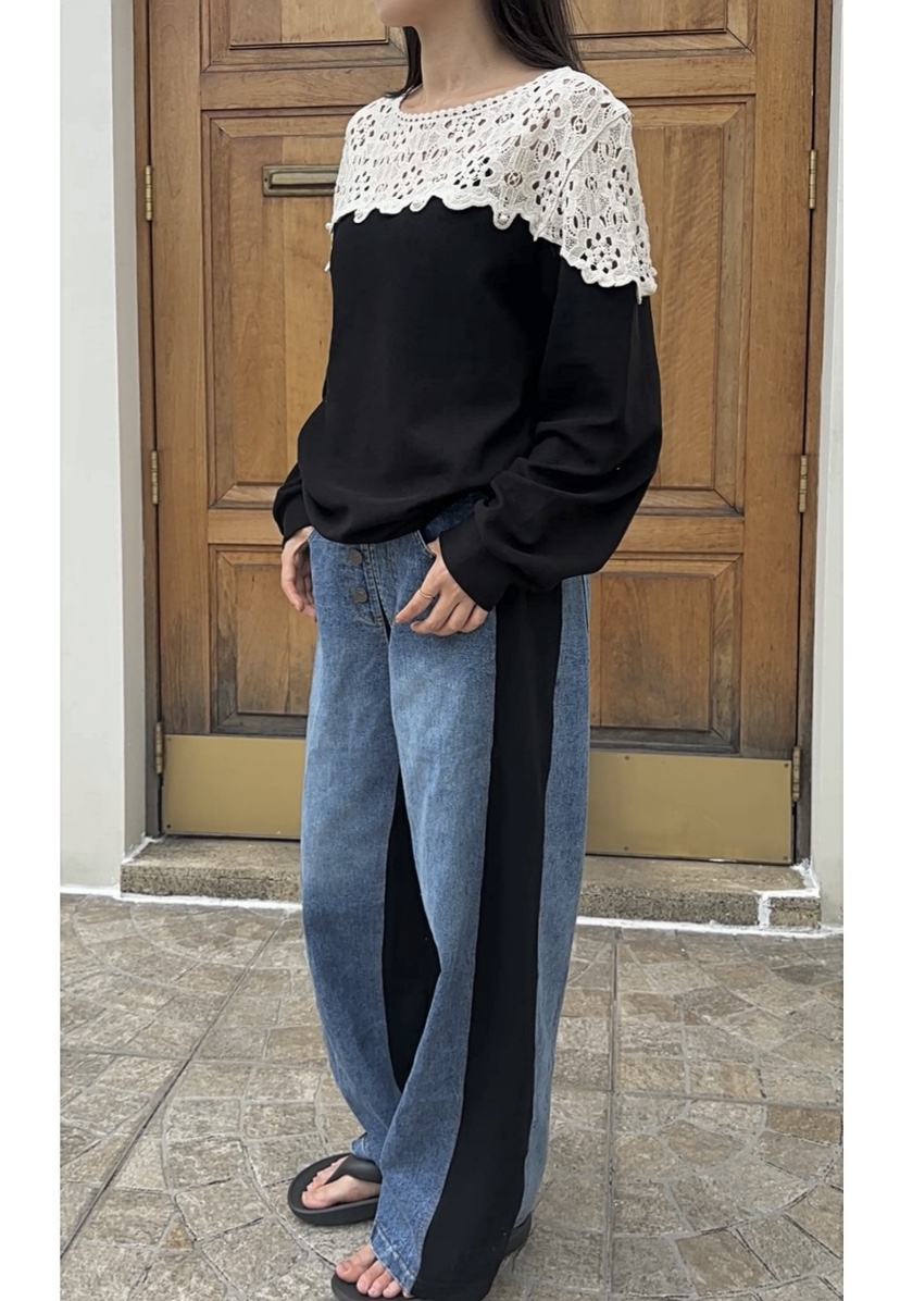 CLASSY-O東大門實拍女裝新款休閑時尚職業推薦牛仔褲毛圈CLASSY-O牛仔褲