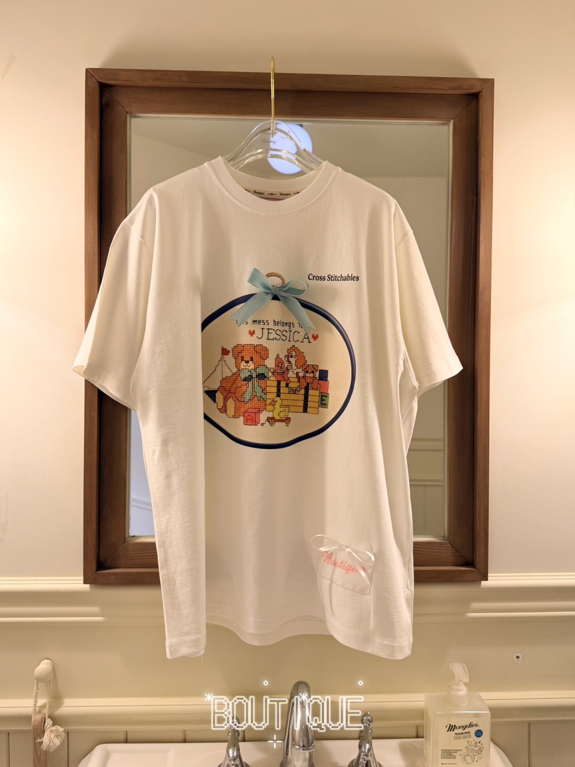 BOUTIQUE-L東大門直郵女士新品休閑熱賣推薦26春夏時尚T恤BOUTIQUE-LT恤圖色2