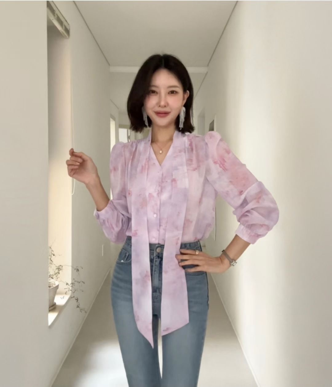 GUNNY GIRLS-거니걸스-T韓國直郵女裝新款熱賣襯衫蕾絲衫GUNNY GIRLS襯衫/蕾絲衫圖色3