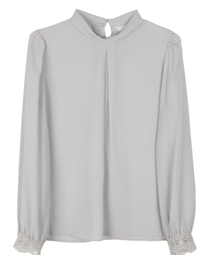 GUNNY GIRLS-거니걸스-T東大門直郵女士新款時尚襯衫蕾絲衫蕾絲褶裥GUNNY GIRLS襯衫/蕾絲衫圖色3