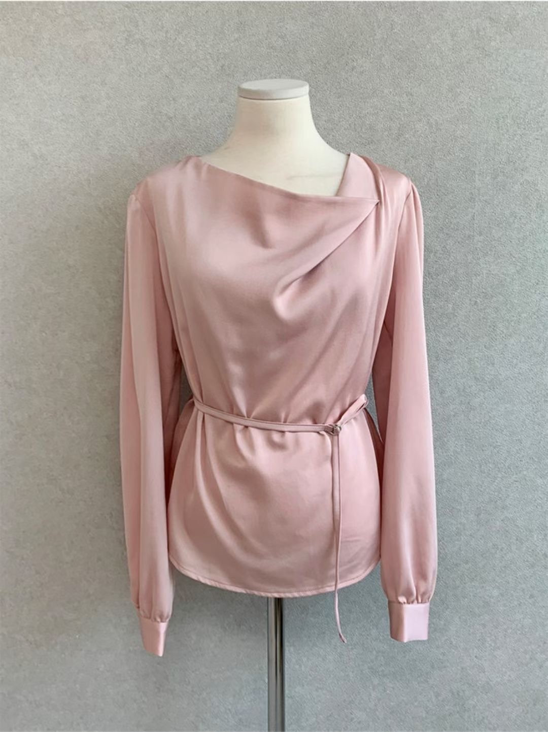 GUNNY GIRLS-거니걸스-T東大門直郵女裝新款真品襯衫蕾絲衫含腰繩GUNNY GIRLS襯衫/蕾絲衫圖色2