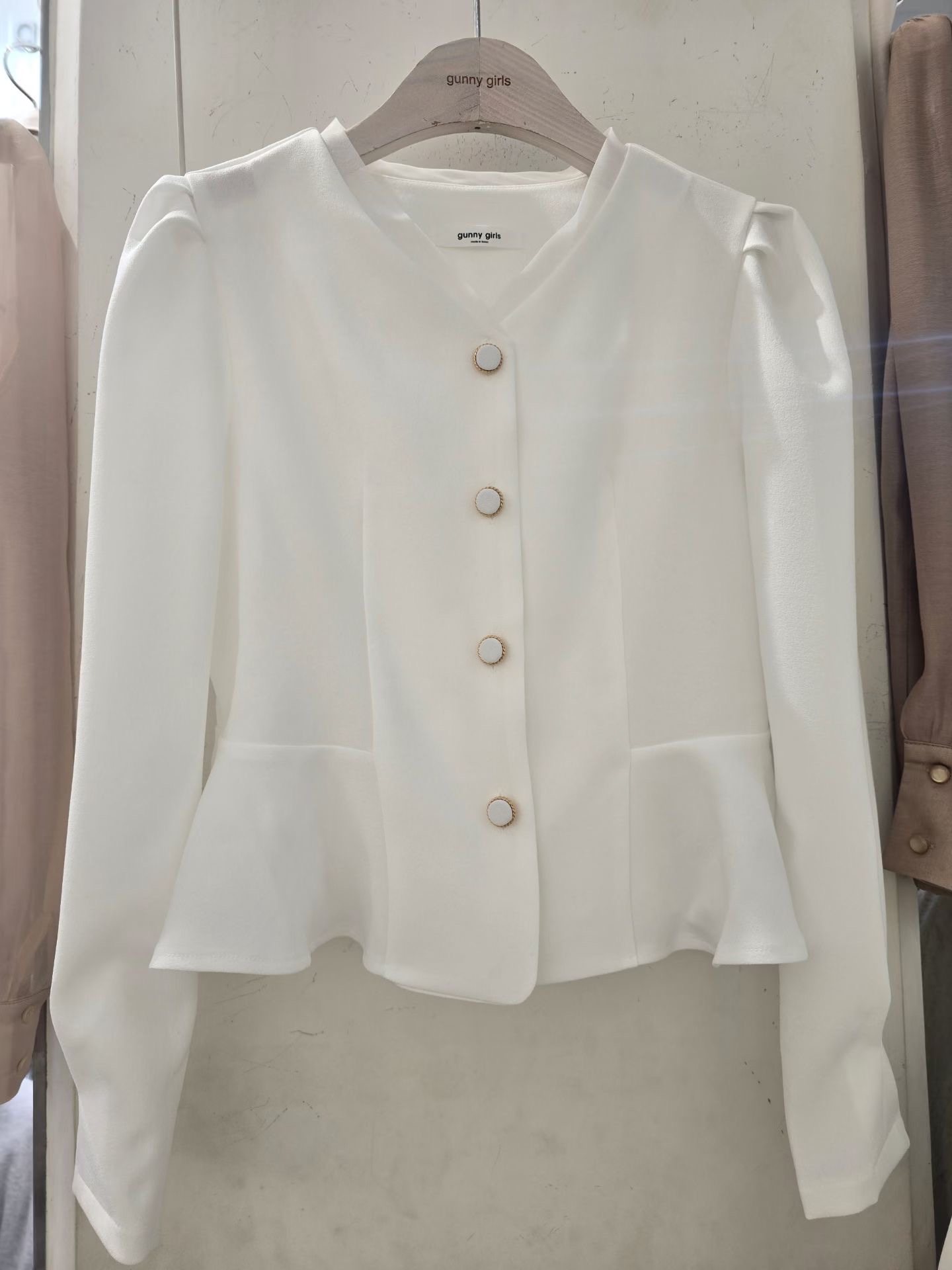 GUNNY GIRLS-거니걸스-T韓國代購女士新品休閑襯衫蕾絲衫GUNNY GIRLS襯衫/蕾絲衫圖色4