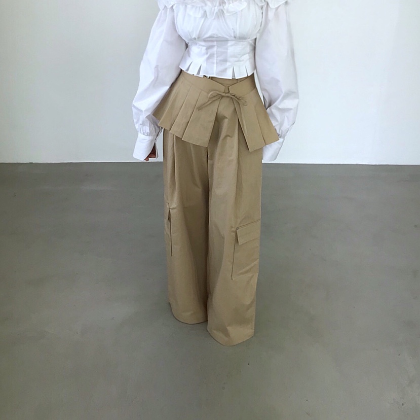 2TWO MOON東大門實拍女裝新款職業人氣真品時尚休閑褲褶皺2TWO MOON休閑褲