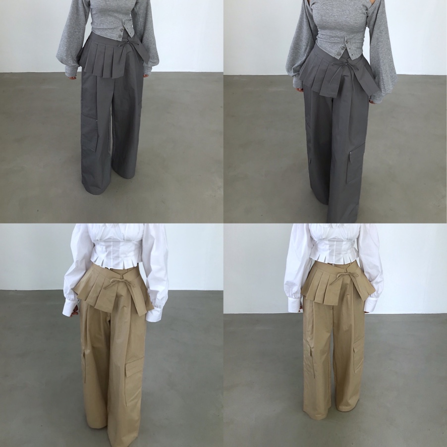 2TWO MOON東大門實拍女裝新款職業人氣真品時尚休閑褲褶皺2TWO MOON休閑褲