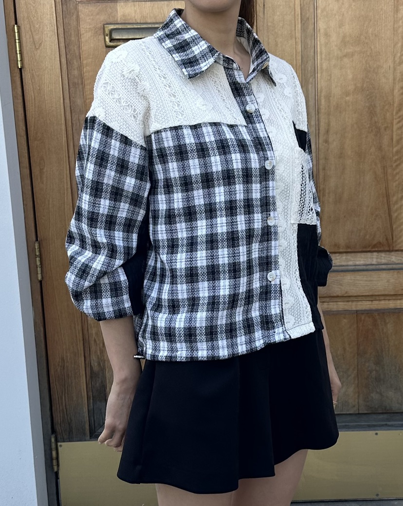 CLASSY-O韓國直郵女士新品時尚26春夏休閑真品襯衫蕾絲衫CLASSY-O襯衫/蕾絲衫