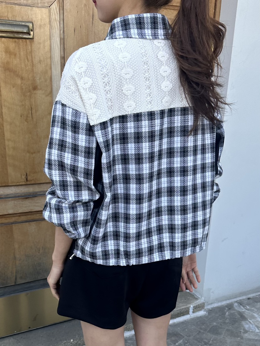 CLASSY-O韓國直郵女士新品時尚26春夏休閑真品襯衫蕾絲衫CLASSY-O襯衫/蕾絲衫