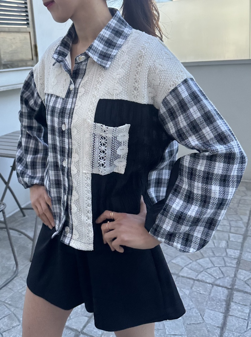 CLASSY-O韓國直郵女士新品時尚26春夏休閑真品襯衫蕾絲衫CLASSY-O襯衫/蕾絲衫
