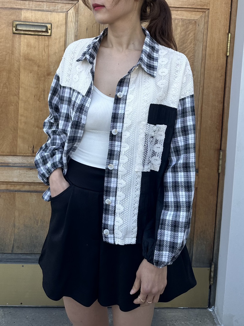 CLASSY-O韓國直郵女士新品時尚26春夏休閑真品襯衫蕾絲衫CLASSY-O襯衫/蕾絲衫