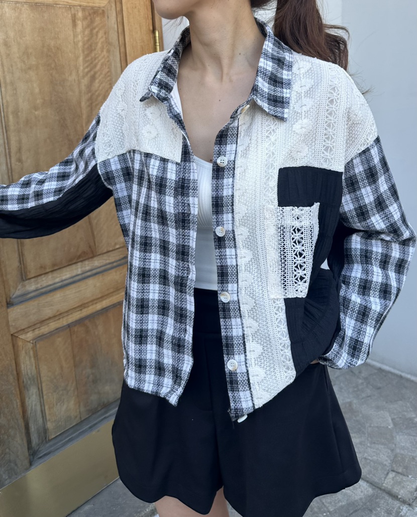 CLASSY-O韓國直郵女士新品時尚26春夏休閑真品襯衫蕾絲衫CLASSY-O襯衫/蕾絲衫