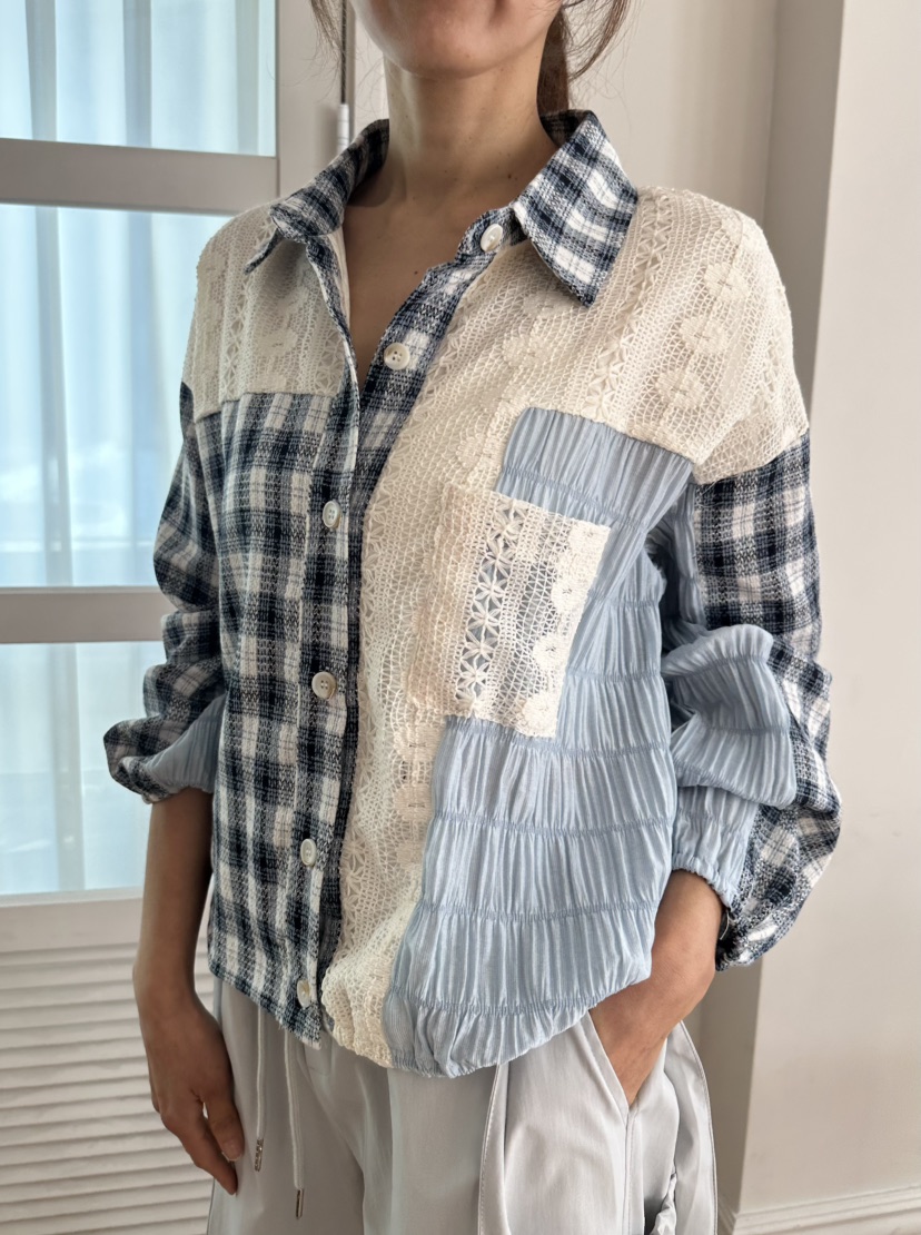 CLASSY-O韓國直郵女士新品時尚26春夏休閑真品襯衫蕾絲衫CLASSY-O襯衫/蕾絲衫