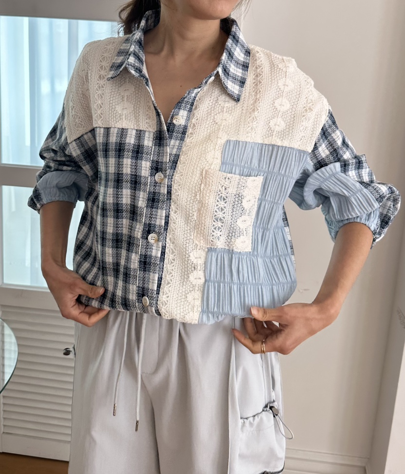 CLASSY-O韓國直郵女士新品時尚26春夏休閑真品襯衫蕾絲衫CLASSY-O襯衫/蕾絲衫