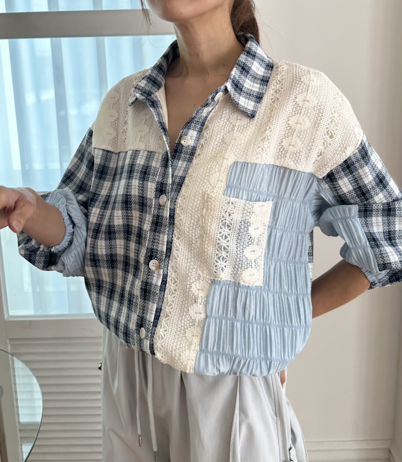 CLASSY-O韓國直郵女士新品時尚26春夏休閑真品襯衫蕾絲衫CLASSY-O襯衫/蕾絲衫