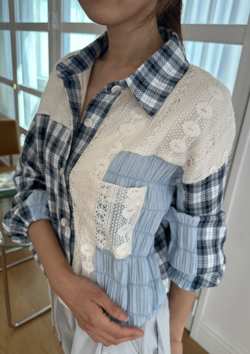 CLASSY-O韓國直郵女士新品時尚26春夏休閑真品襯衫蕾絲衫CLASSY-O襯衫/蕾絲衫