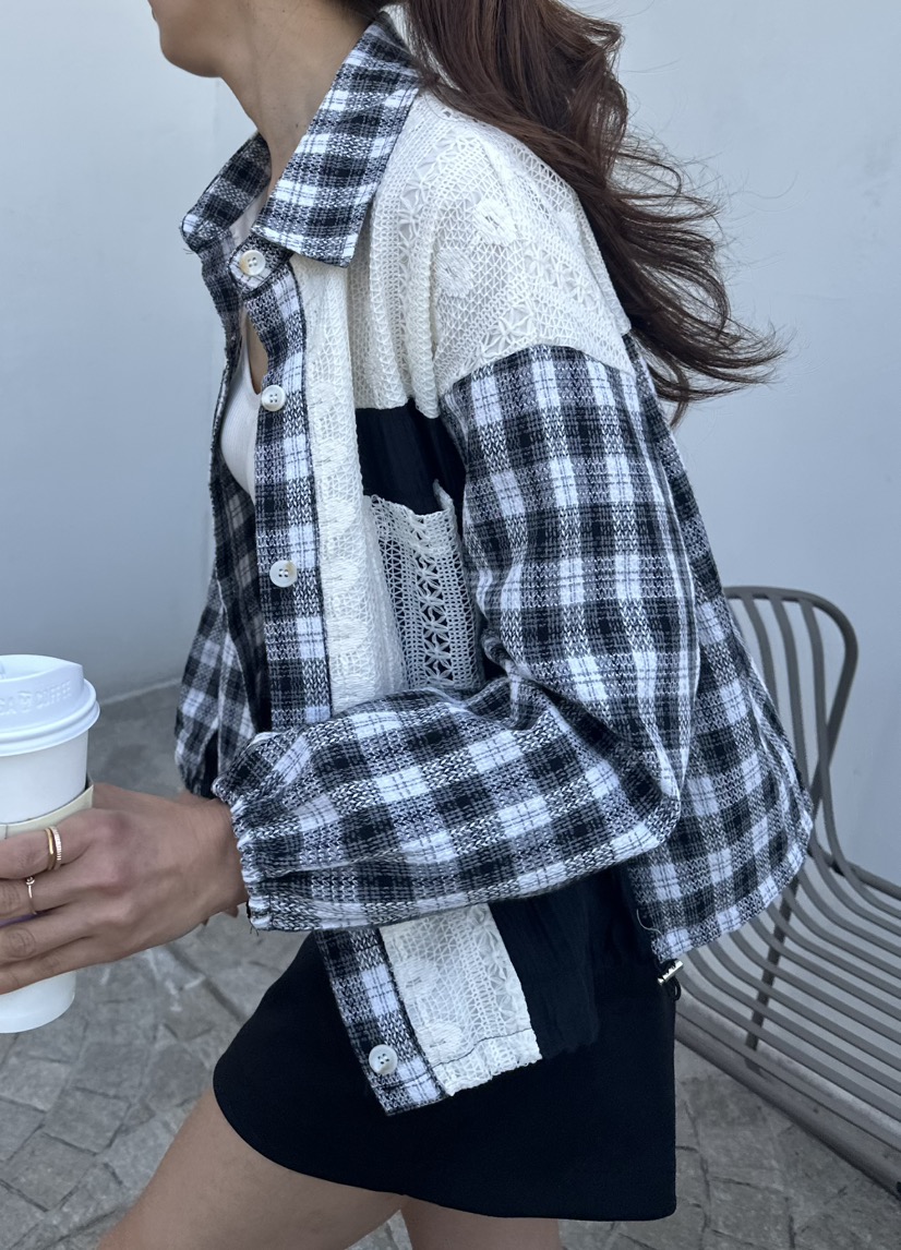 CLASSY-O韓國直郵女士新品時尚26春夏休閑真品襯衫蕾絲衫CLASSY-O襯衫/蕾絲衫