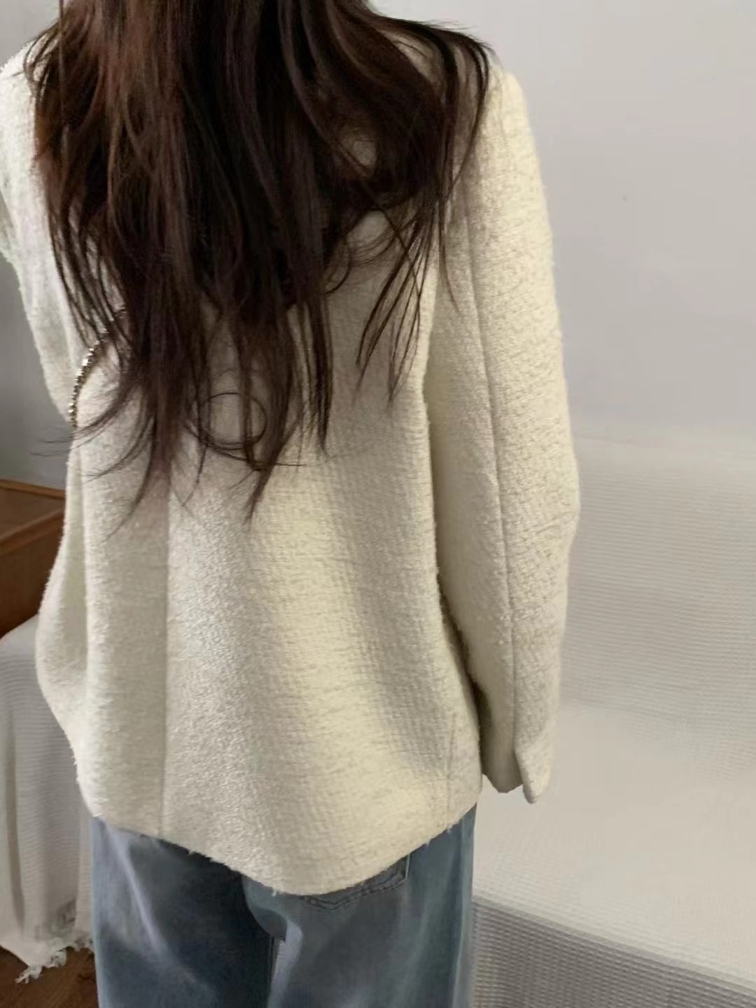 MELMEONT東大門代購女裝新款人氣職業26春夏時尚夾克花呢MELMEONT夾克