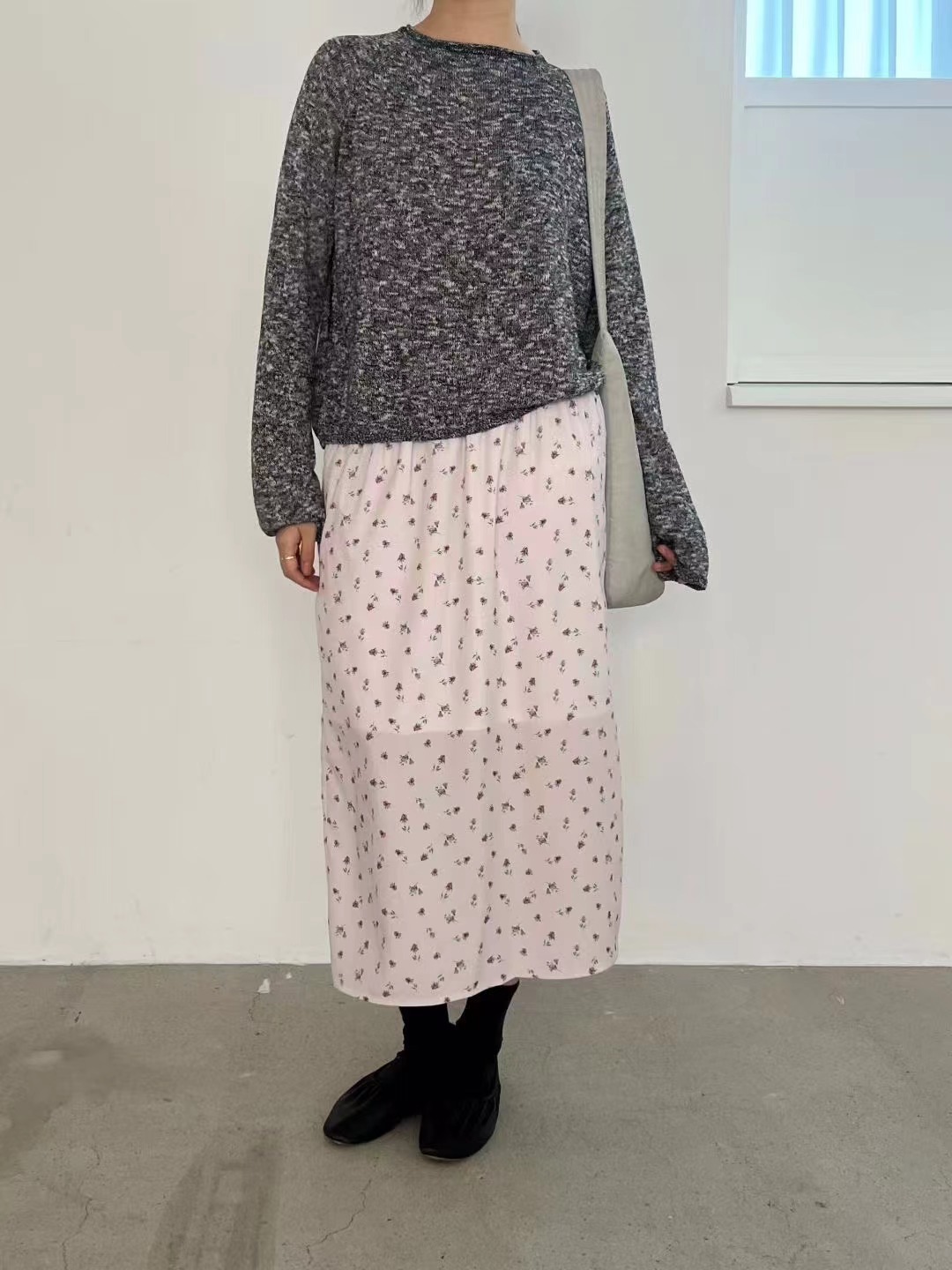 ALOHA-OT東大門代購女士新品26春夏休閑推薦職業真品長裙ALOHA-OT長裙圖色1