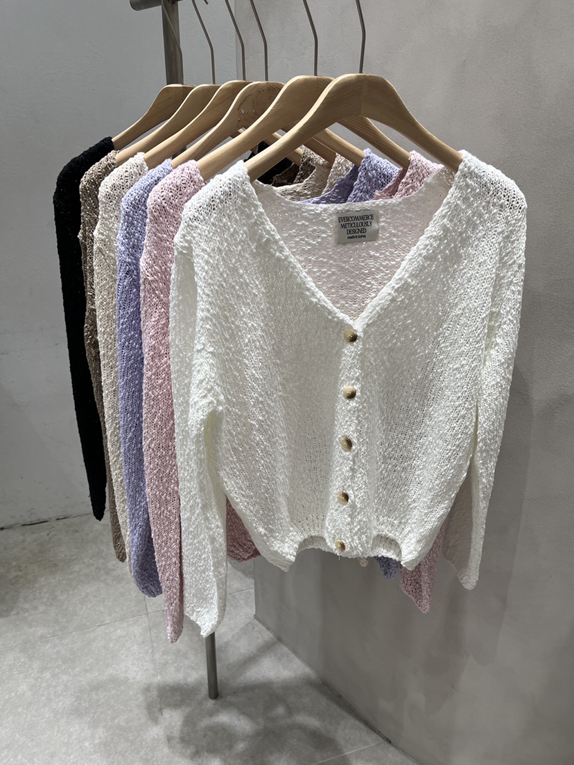 EVERCOMMERCE METICULOUSLY DESIGNED東大門直郵女士新款推薦針織衫開衫EVERCOMMERCE METICULOUSLY DESIGNED針織衫