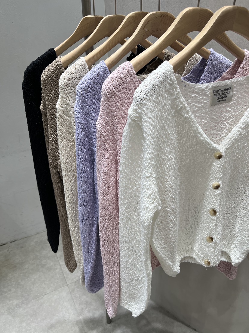 EVERCOMMERCE METICULOUSLY DESIGNED東大門直郵女士新款推薦針織衫開衫EVERCOMMERCE METICULOUSLY DESIGNED針織衫