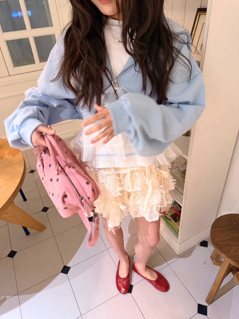 BOUTIQUE-L韓國代購女裝新品26春夏推薦休閑熱賣夾克雪紡BOUTIQUE-L夾克