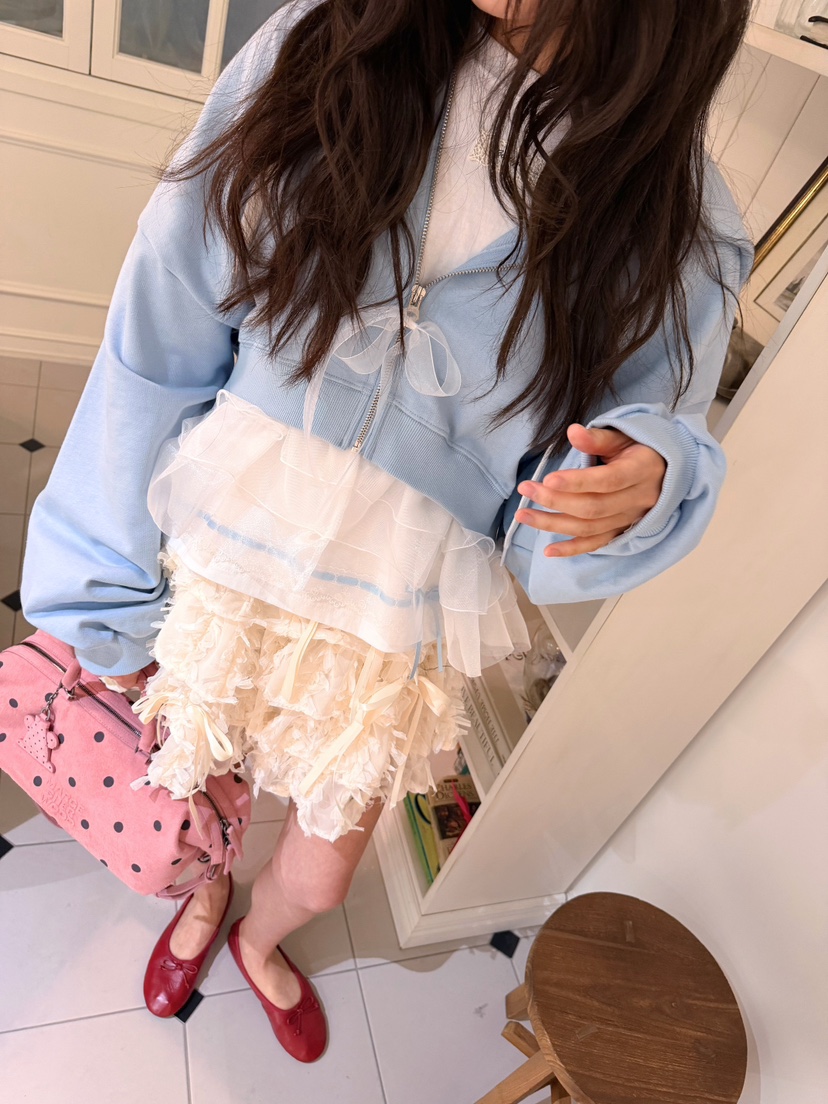 BOUTIQUE-L韓國代購女裝新品26春夏推薦休閑熱賣夾克雪紡BOUTIQUE-L夾克