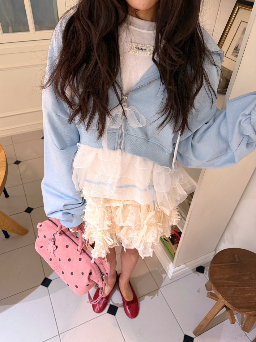 BOUTIQUE-L韓國代購女裝新品26春夏推薦休閑熱賣夾克雪紡BOUTIQUE-L夾克