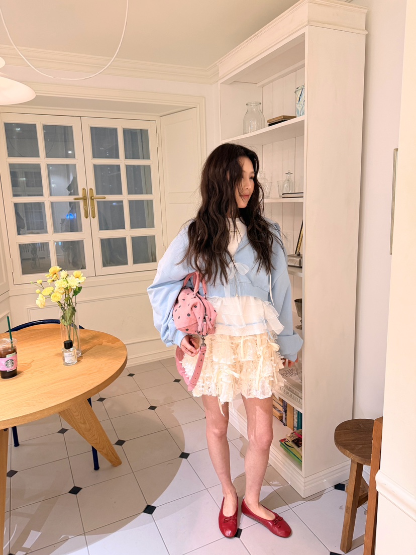 BOUTIQUE-L韓國代購女裝新品26春夏推薦休閑熱賣夾克雪紡BOUTIQUE-L夾克圖色2