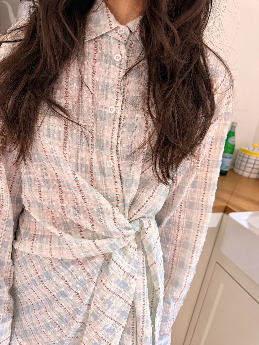 BOUTIQUE-L韓國代購女士新款人氣推薦熱賣休閑襯衫蕾絲衫BOUTIQUE-L襯衫/蕾絲衫