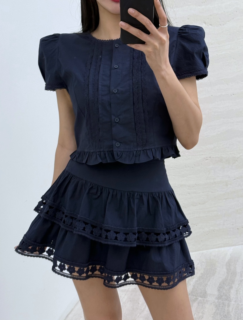 AB東大門代購女裝新款真品推薦26春夏時尚人氣襯衫蕾絲衫AB襯衫/蕾絲衫