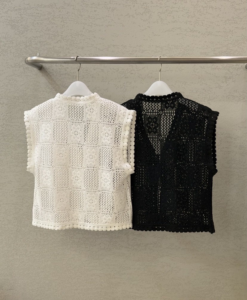 PLAYBUTTON-P東大門實拍女裝新款26春夏休閑職業人氣馬甲PLAYBUTTON馬甲