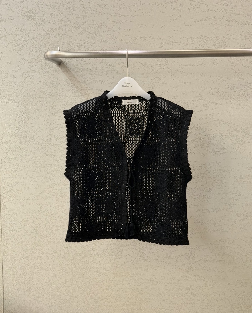 PLAYBUTTON-P東大門實拍女裝新款26春夏休閑職業人氣馬甲PLAYBUTTON馬甲圖色2