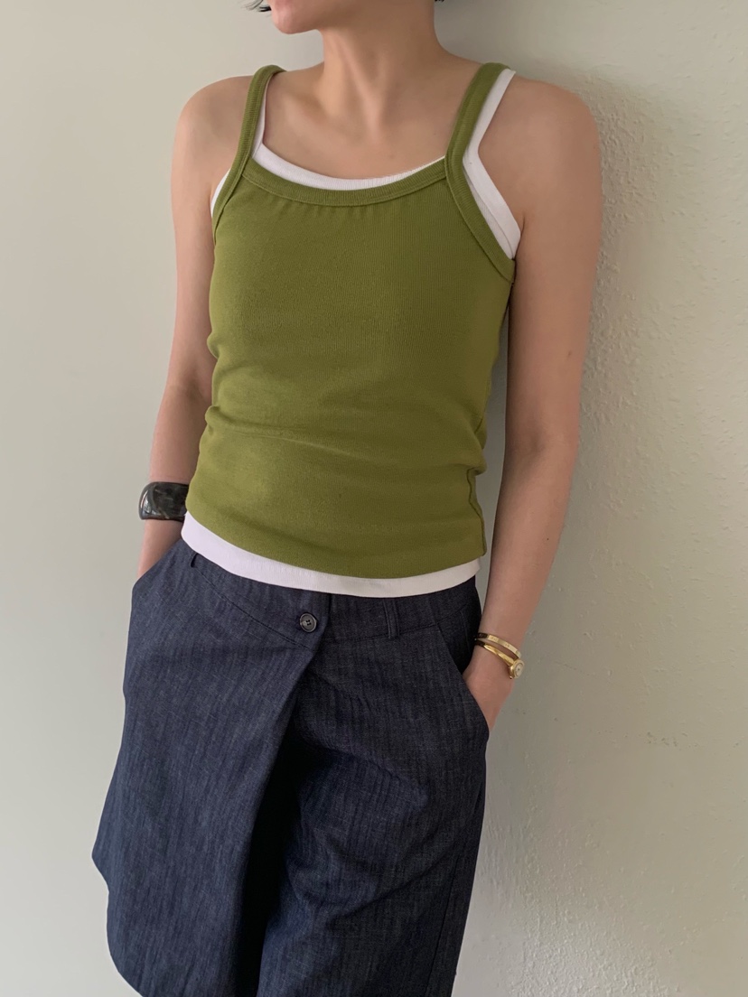 ARBOL韓國直郵女士新款熱賣真品職業人氣26春夏吊帶背心雙面ARBOL吊帶/背心