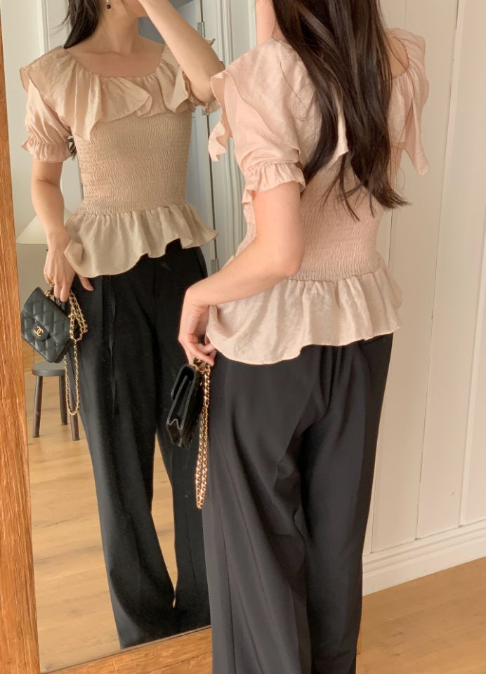 CRONG韓國直郵女裝新品休閑推薦熱賣人氣職業26春夏襯衫蕾絲衫CRONG襯衫/蕾絲衫