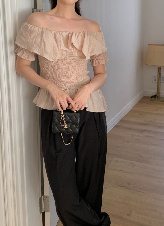 CRONG韓國直郵女裝新品休閑推薦熱賣人氣職業26春夏襯衫蕾絲衫CRONG襯衫/蕾絲衫