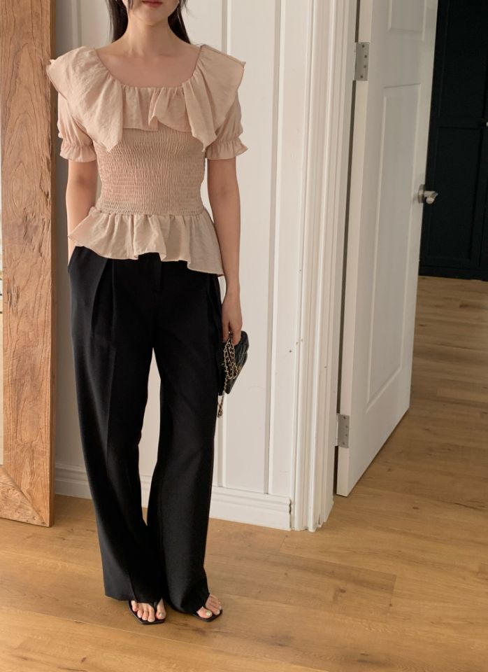 CRONG韓國直郵女裝新品休閑推薦熱賣人氣職業26春夏襯衫蕾絲衫CRONG襯衫/蕾絲衫