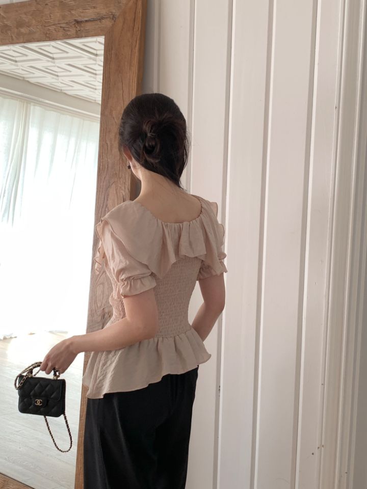 CRONG韓國直郵女裝新品休閑推薦熱賣人氣職業26春夏襯衫蕾絲衫CRONG襯衫/蕾絲衫