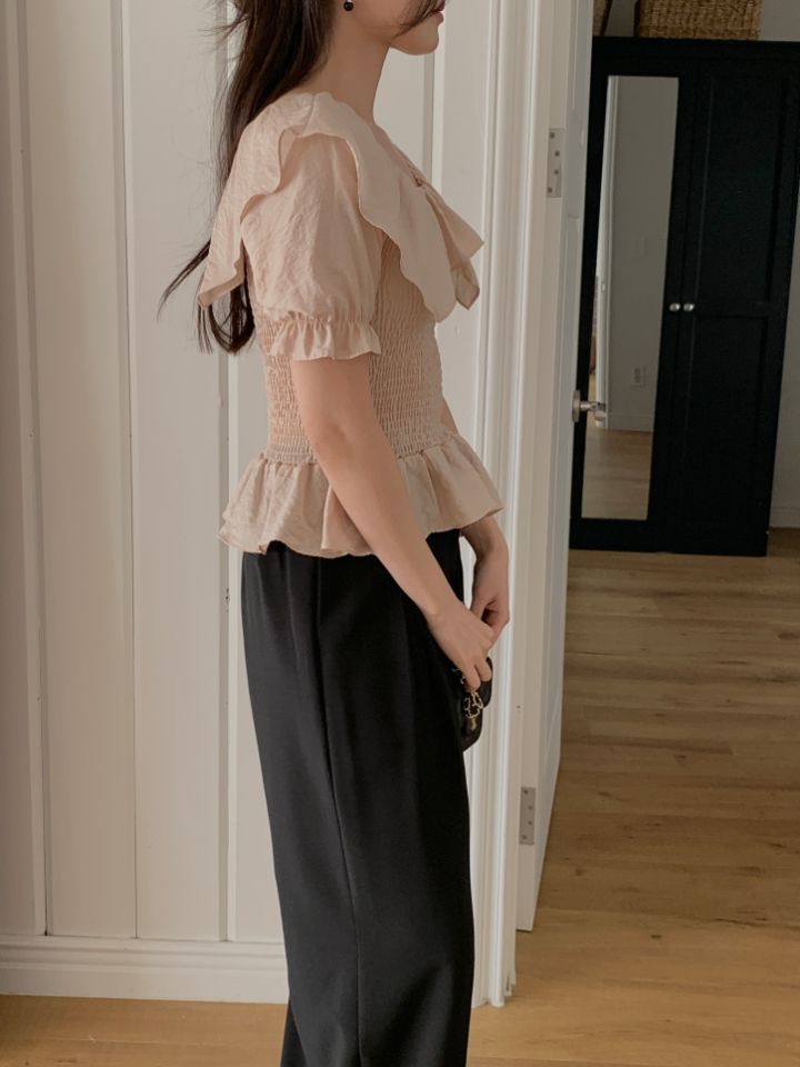 CRONG韓國直郵女裝新品休閑推薦熱賣人氣職業26春夏襯衫蕾絲衫CRONG襯衫/蕾絲衫