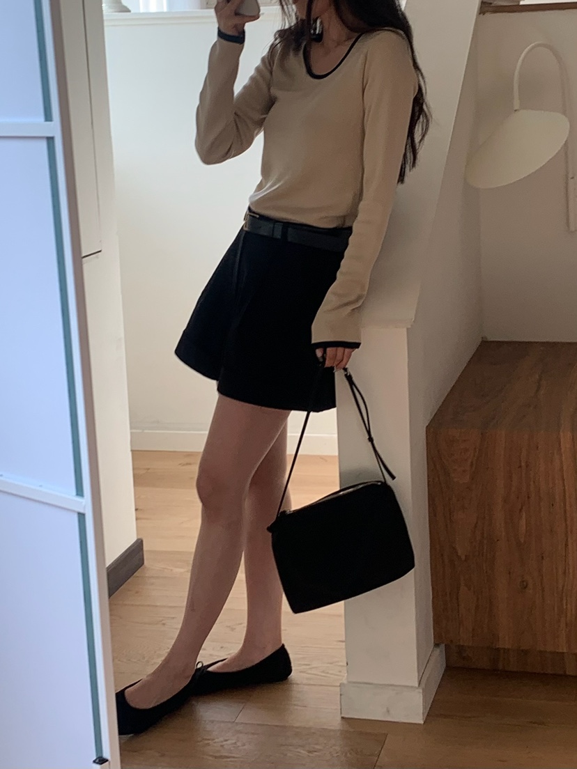 BLEECKER韓國直郵女士新品人氣時尚26春夏職業推薦針織衫BLEECKER針織衫