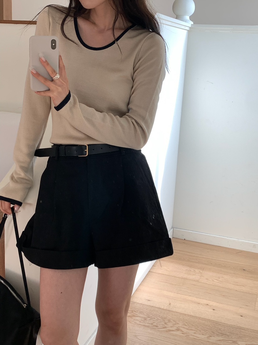 BLEECKER韓國直郵女士新品人氣時尚26春夏職業推薦針織衫BLEECKER針織衫