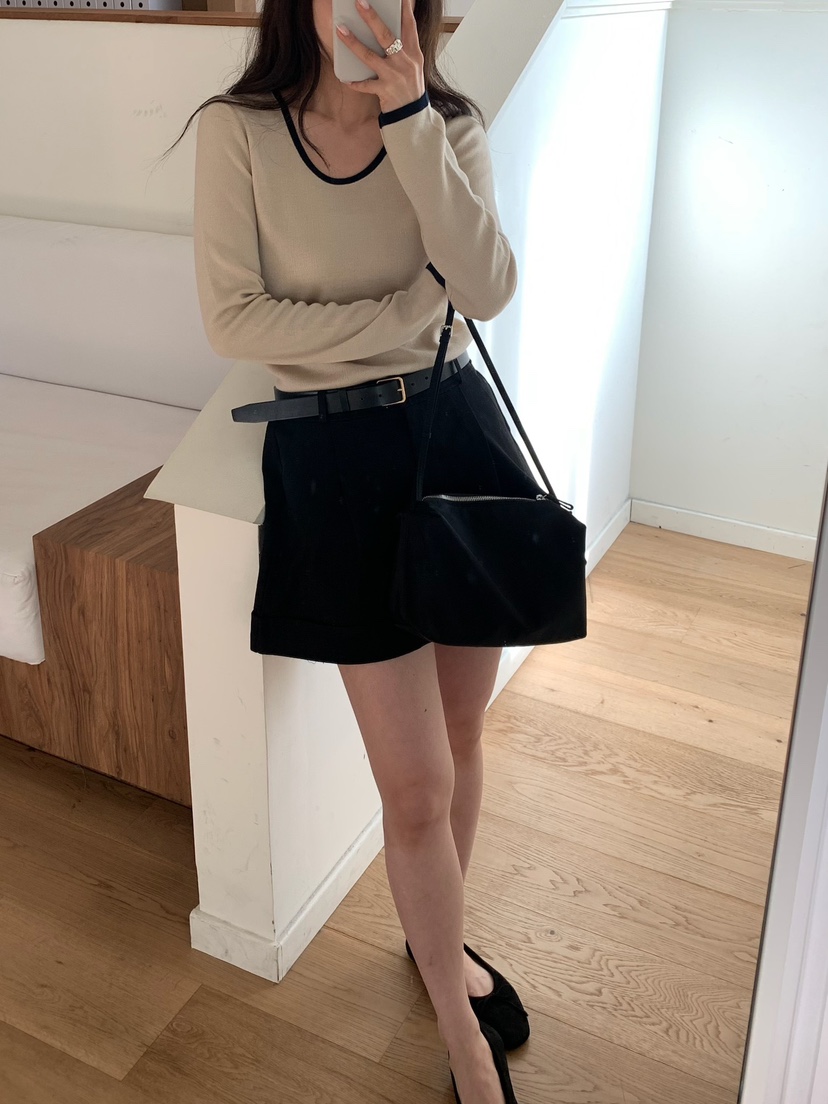 BLEECKER韓國直郵女士新品人氣時尚26春夏職業推薦針織衫BLEECKER針織衫