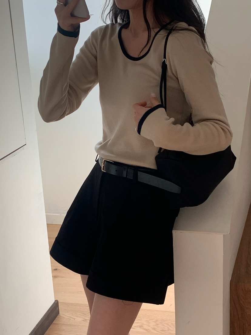 BLEECKER韓國直郵女士新品人氣時尚26春夏職業推薦針織衫BLEECKER針織衫