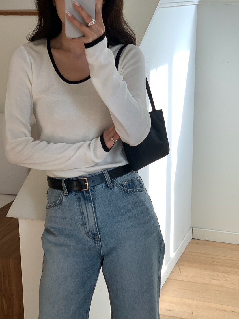 BLEECKER韓國直郵女士新品人氣時尚26春夏職業推薦針織衫BLEECKER針織衫