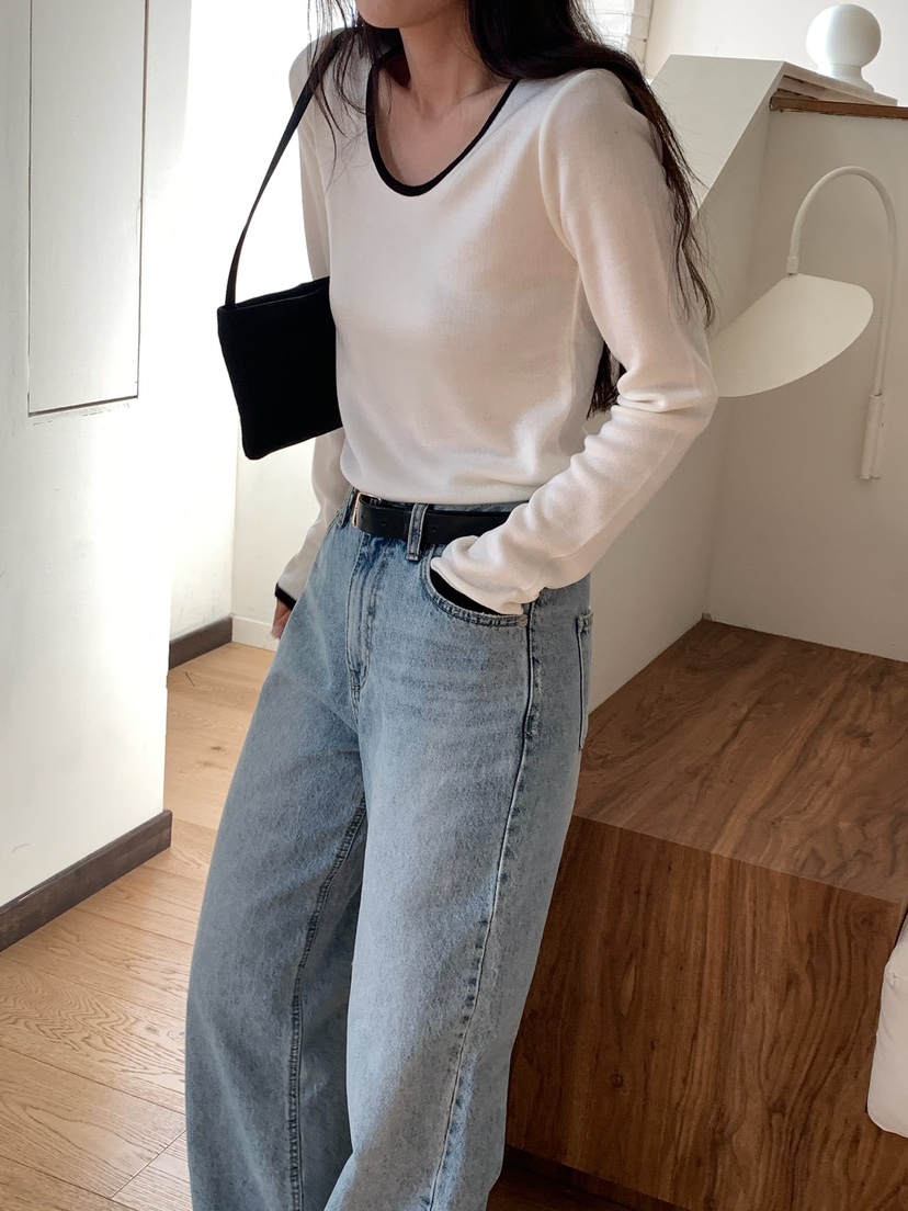 BLEECKER韓國直郵女士新品人氣時尚26春夏職業推薦針織衫BLEECKER針織衫