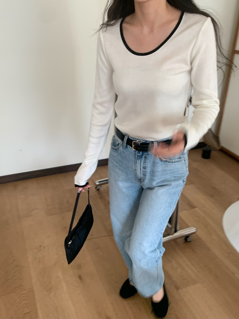 BLEECKER韓國直郵女士新品人氣時尚26春夏職業推薦針織衫BLEECKER針織衫