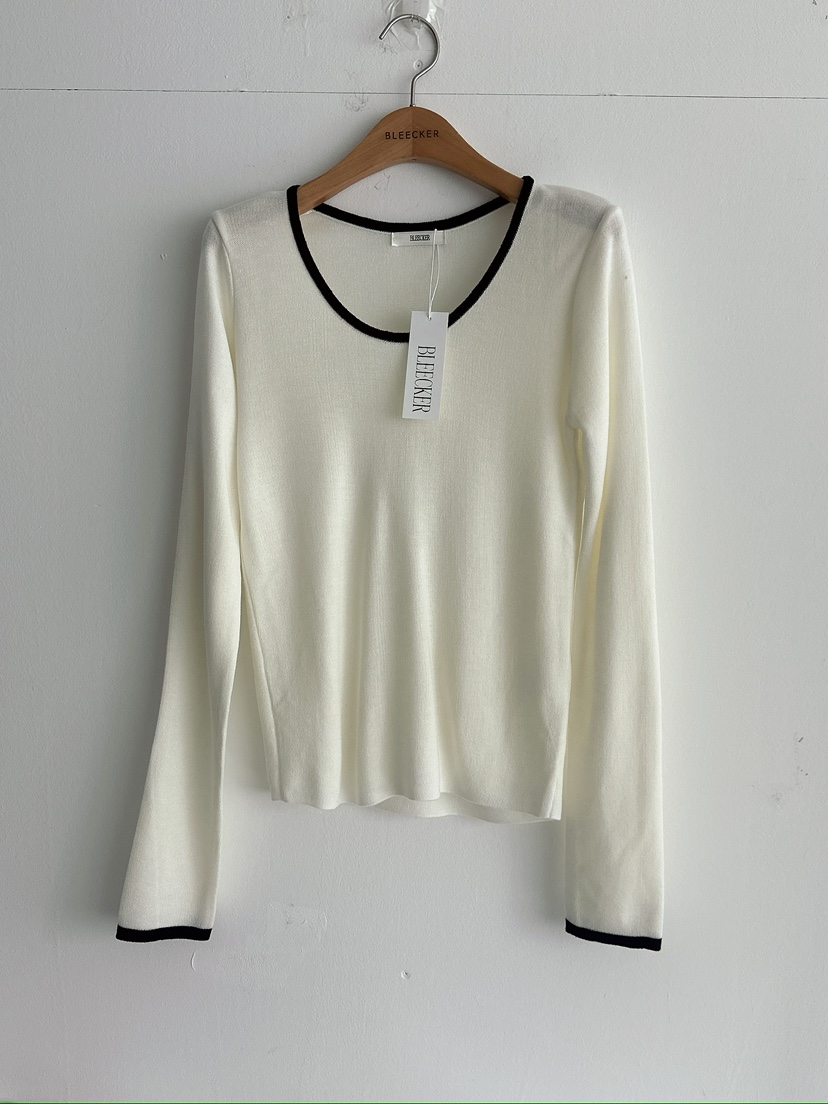 BLEECKER韓國直郵女士新品人氣時尚26春夏職業推薦針織衫BLEECKER針織衫圖色1