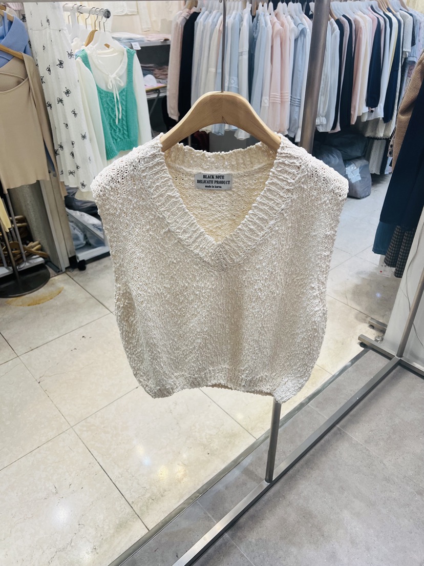 BLACK NOTE東大門代購女士新款人氣26春夏熱賣職業吊帶背心BLACK NOTE吊帶/背心圖色2