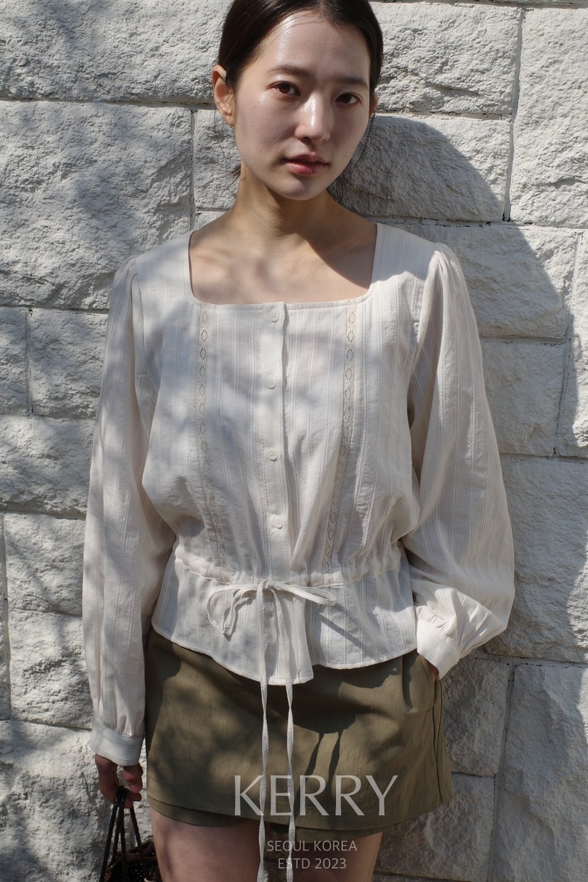 KERRY東大門實拍女士新款休閑26春夏時尚真品推薦襯衫蕾絲衫KERRY襯衫/蕾絲衫