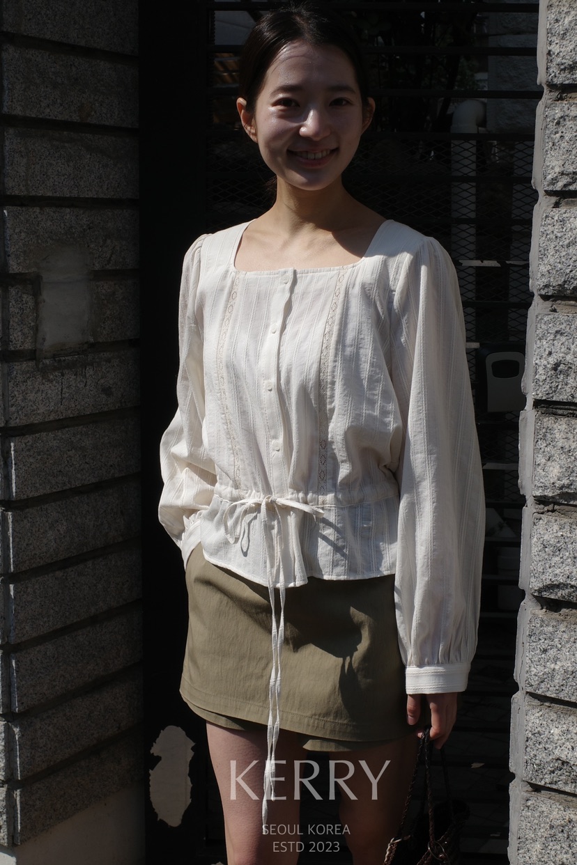 KERRY東大門實拍女士新款休閑26春夏時尚真品推薦襯衫蕾絲衫KERRY襯衫/蕾絲衫