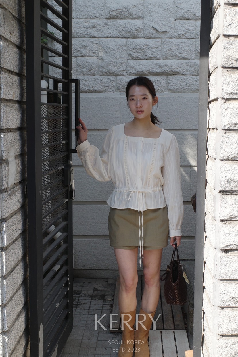 KERRY東大門實拍女士新款休閑26春夏時尚真品推薦襯衫蕾絲衫KERRY襯衫/蕾絲衫