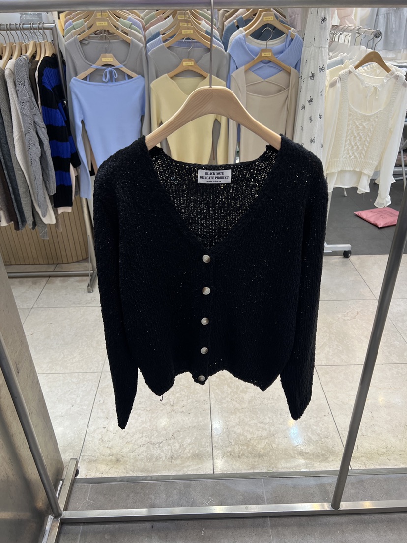 BLACK NOTE東大門直郵女士新款真品時尚26春夏針織衫開衫BLACK NOTE針織衫圖色6